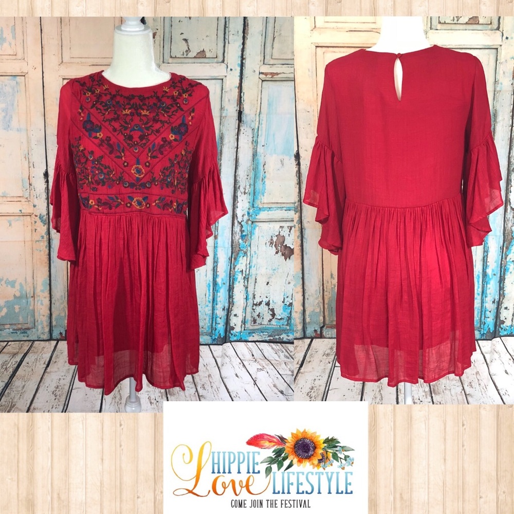 Super Cute Hippie Boho Dress Size S ❤️✌🏻🌺